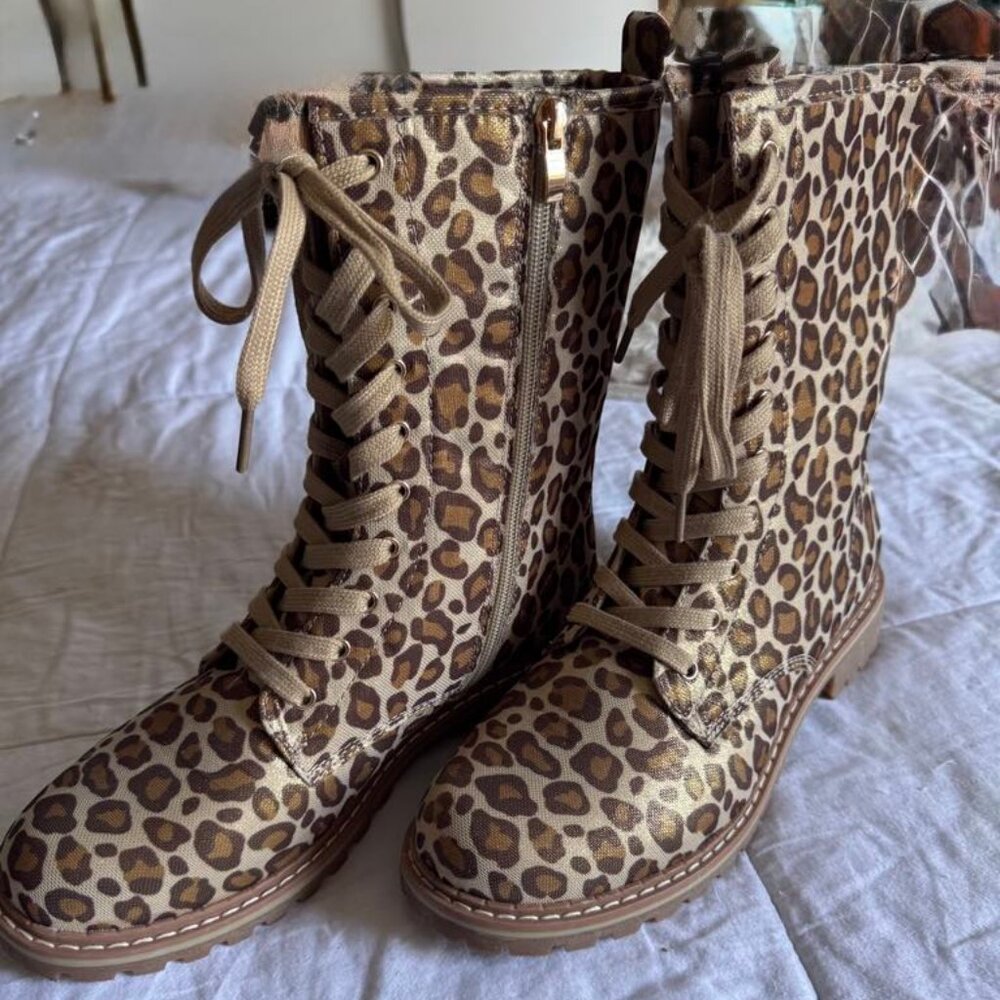 Leopard Corkys Boots size 9